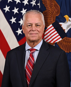 Portrait of Hon Anthony J. Tata, Under Secretary of War for Personnel and Readiness.  Link to full bio below.